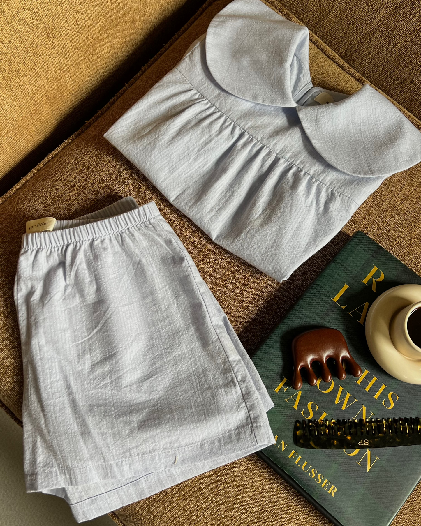 Sky Day Short - 100% cotton