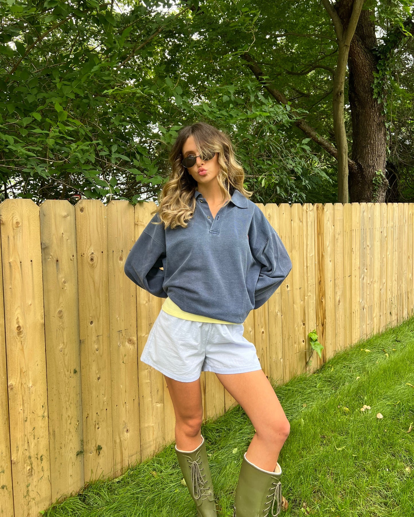 Sky Day Short - 100% cotton